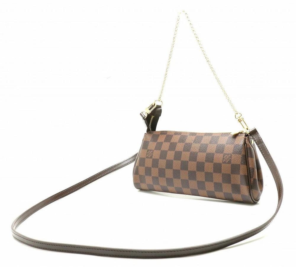 Louis Vuitton Accessory Bag Damier Eva Chain Bag Shoulder Brown